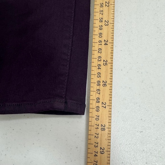 Just Black Denim Womens 28P Skinny Jeans Deep Purple Made in USA Petite Stretch - Picture 2 of 6